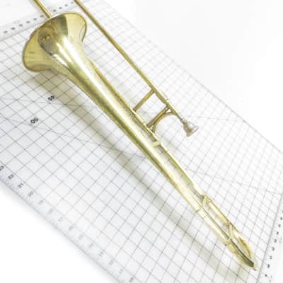 King, by H.N. White Demonstrator Medium Bore Low Pitch Trombone Late 1920s - Brass image 3