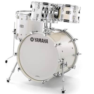 Yamaha Absolute Hybrid Maple 4pc Drum Shell Set w/18" Bass - Polar White - NEW! image 2