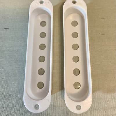 Pickup Covers (2) White - 50 mm Spacing - Single Coil Strat Style image 5