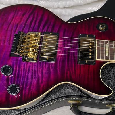 NEW! Gibson Custom Les Paul Axcess Standard Figured Top Floyd Rose Electric Guitar - Greatest Hits II - Authorized Dealer - Tri-Berry Burst - WOW! 8.3lbs - G07307 image 3