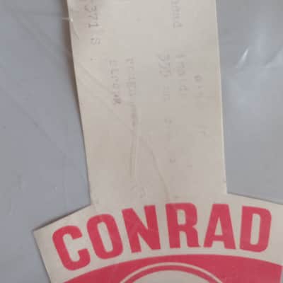 Conrad  14" ( NOS) better drum head original vintage  70s-80s  - Vintage White image 3
