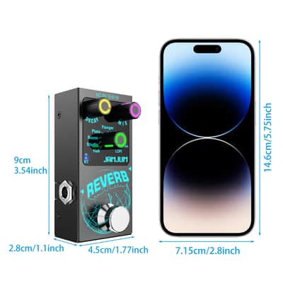 JAMJUM 9-Mode Digital Reverb Effect Pedal True Bypass, price include the import duty for US buyer image 6
