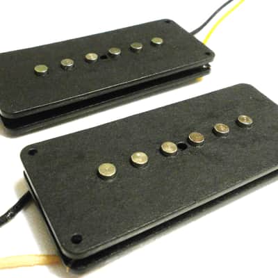 Jazzmaster HYBRID Pickup Set HOT Alnico 2 P90 / Humbucker Hand Wound Fender FAT by Q pickups image 9