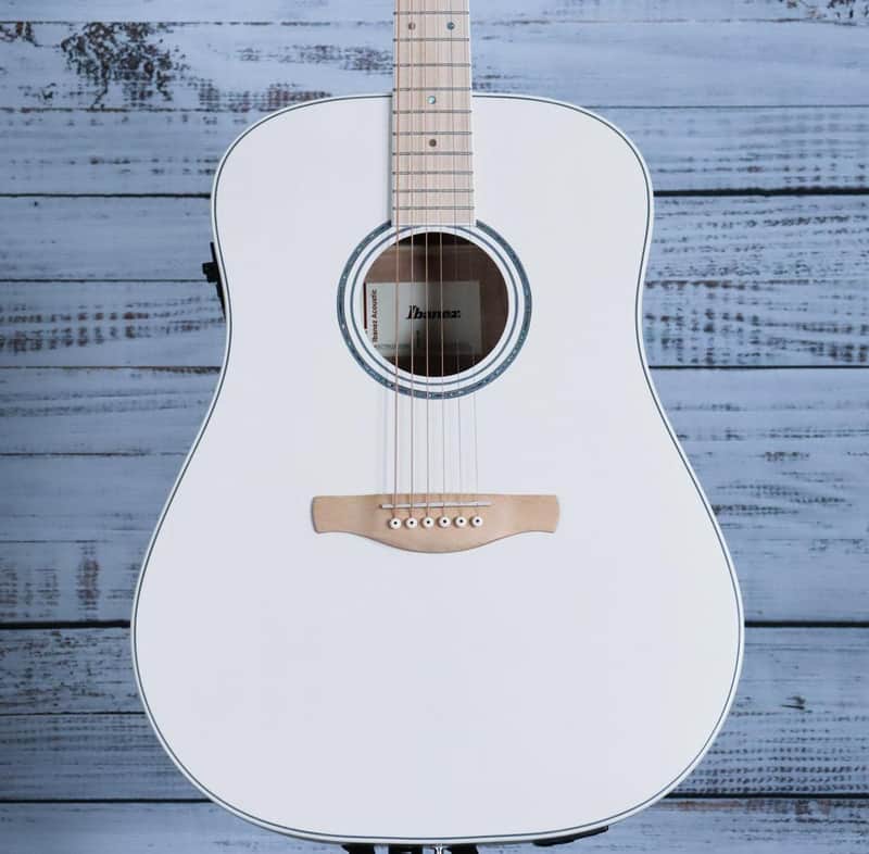 *DEMO* Ibanez AAD77M1E Acoustic Guitar | Open Pore Antique White image 1