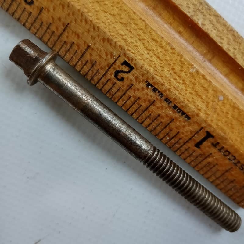Slingerland 1+2 7/16"Snare Drum/Tom Tension T-Rod Radio King Nickel Vintage40*F image 1