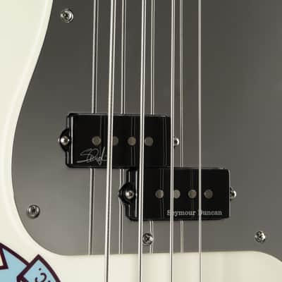 Fender AS Steve Harris P-Bass MN OWH Olympic White - 4-String Electric Bass image 7