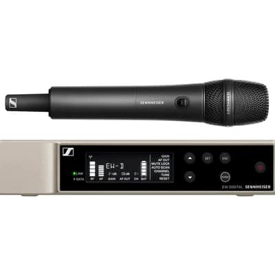 Mint Sennheiser Combo Wireless Handheld & Lavalier Microphone System Bundle with 10ft Pig Hog Mic Cable, 4 AA Batteries & Polishing Cloth â€“ EW-D ME2/835-S (R4-R9), Clear Digital Audio, UHF Transmission image 11