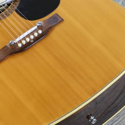 Vintage! 70’s MIJ Epiphone 6830 Acoustic/ Electric Natural Kalamazoo + Case image 8