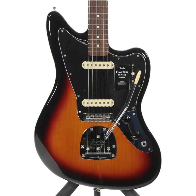 Used Fender PLAYER II JAGUAR Offset Double Cutaway Electric Guitar Sunburst 6-String