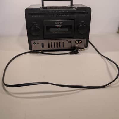 90’s Sony Boombox CFS-1030 Ghettoblaster w Graphic Equalizer AM/FM Cassette and Line in BOOMBOX Stereo Radio Works/Tape Player Doesn't Work image 11