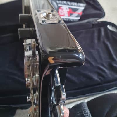 Hondo Alien Headless Bass 80s with Case and Peavey Microbass image 6