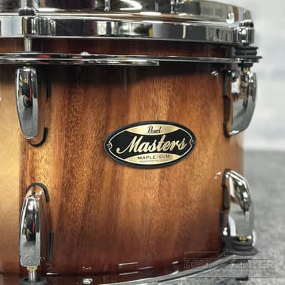Pearl Masters Maple/Gum 4pc Drum Set Saman Natural Burst image 5
