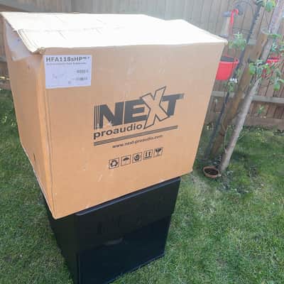 NEXT-proaudio HFA118sHP 18” Active Hybrid-Horn High Power Subwoofer | 5920W Peak | 141dB SPL | Networkable DSP | Pro Live Sound image 5