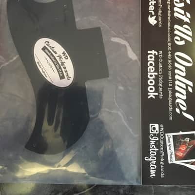 WD Music Gibson Kahler SG Pickguard Half Face 5 Ply Black/White/Black/White/Black 1985-1987 5 PLy B/ image 2
