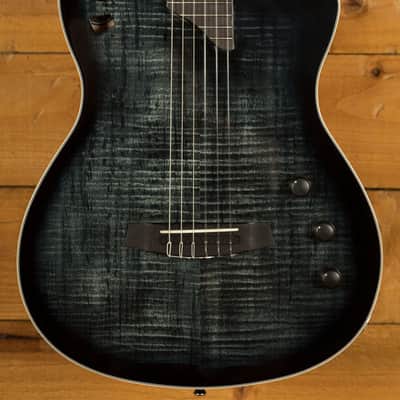 Cordoba Stage Chambered Solid-Top Cutaway Nylon Guitar - Black Burst image 1