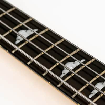 BC Rich Heritage Classic Mockingbird Bass with Gigbag - Quilted Black / Natural image 11