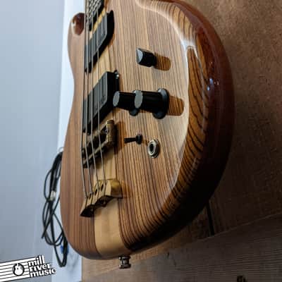 Alembic Spoiler 4 Bass 1986 Zebrawood w/ OHSC image 4