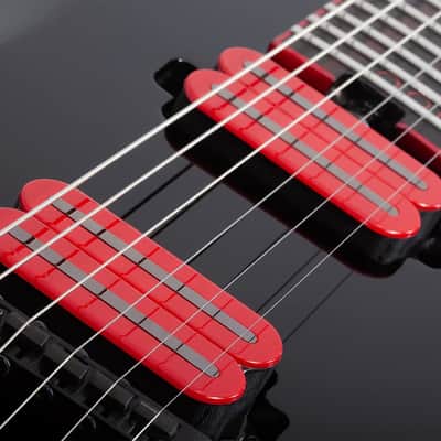 Schecter Sunset-6 Red Dawn Gloss Black image 8