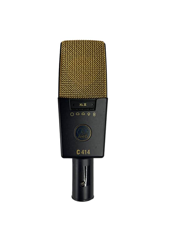 AKG C414 XLII Large Diaphragm Multipattern Condenser Microphone 2010s - Black image 1