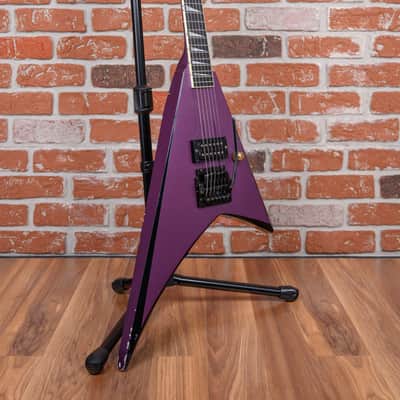 Jackson USA Custom Shop RR1 Rhoads Purple w/ Black Bevels 1986 w/Hard Shell Case image 3