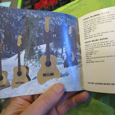 vintage 1968 Fender catalog ON THE GO 45 p. booklet stratocaster telecaster pedal steel amplifiers banjoes accessories paper case candy image 8
