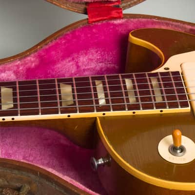 Gibson Les Paul Model Solid Body Electric Guitar (1954), ser. #4-0379, period brown hard shell case. image 23