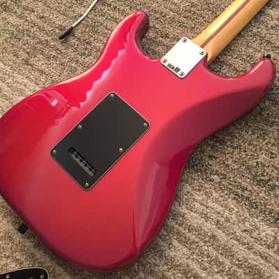 Fender Standard Stratocaster FSR with Rosewood Fretboard 2009 - 2017 - Candy Apple Red Burst with Locking Tuners and Upgraded Pick-ups image 8