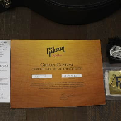 2009 Gibson Custom Shop '59 ES-335 Historic Reissue Nashville Semi-Hollow Electric Guitar Cherry Red + COA OHSC image 2