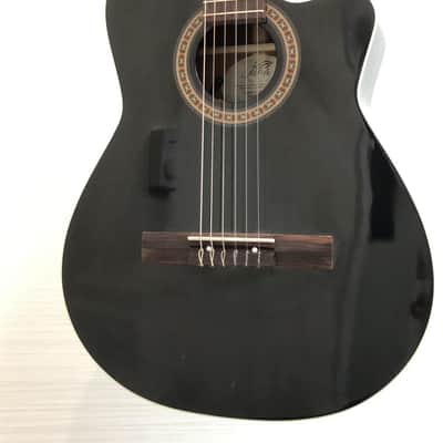 Godin La Patrie Hybrid CW Black QII Acoustic Electric Guitar (E.X.