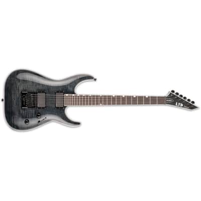 ESP LTD MH-1000 Guitar w/Evertune Bridge - See Thru Black image 3
