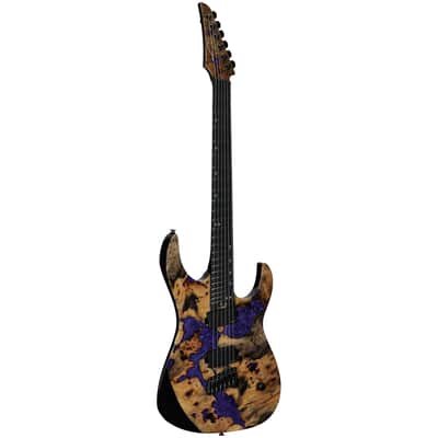 Legator Ninja 6 X Multi-Scale Electric Guitar, Royal Purple, with Gig Bag image 2
