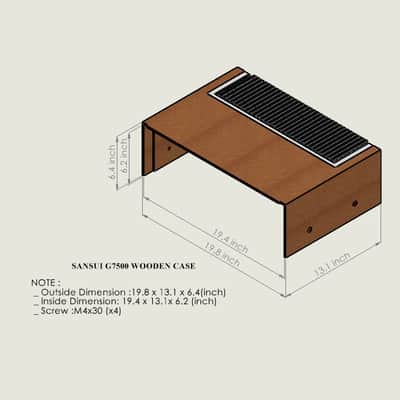 Sansui G-7500 Red Mahogany Wood Case – Premium Plywood –10 Year Warranty image 13