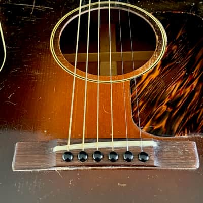 Gibson L-00 1933 - rare 1st year w/a Small Center Sunburst finish w/an Elevated Fingerboard ! image 12
