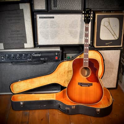 Gibson Southern Jumbo Deluxe Cherry Sunburst 1969 image 11