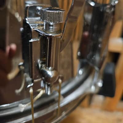 Premier Steel Snare Drum with Rare case 80s-90's - Chrome image 6
