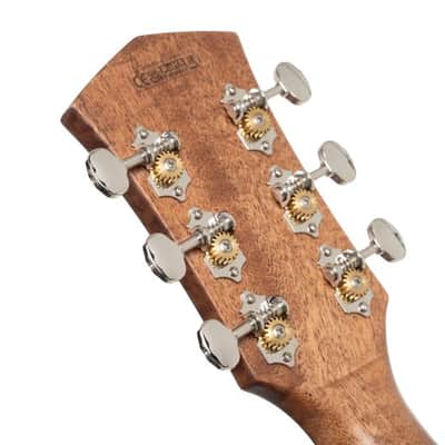 Cort CORE-MC Ovangkol Acoustic-Electric Guitar w/Gig-bag. Black Top Semi Gloss DIRECT SHIP image 16