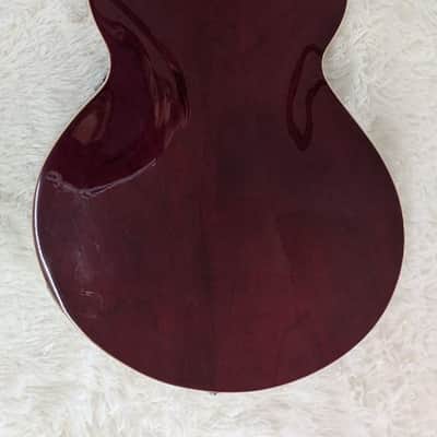 D'Angelico Premier Semi-Hollow Body Electric Guitar w/Gig Bag, Transparent Wine image 6