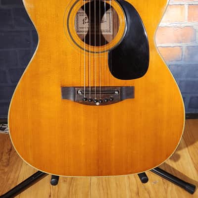 Vintage 1960s Estrada FS-5 Acoustic Guitar Natural-GOOD Tone-Repaired Headstock image 5