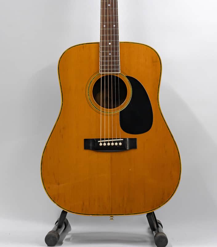 Morris W-23 Dreadnought Acoustic Guitar MIJ with Gigbag - Natural - Vintage image 1