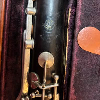 Selmer Vintage Paris Bb Bass Clarinet to Low Eb - Grenadilla Wood image 10