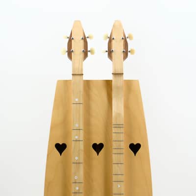 Used J. Folks BFVC Natural Double-Neck/Couples Dulcimer image 2