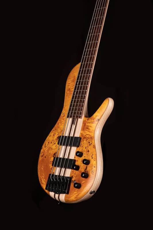 Cort Artisan Series A5 Plus SC 5-String Bass Guitar - Amber Open Pore image 1