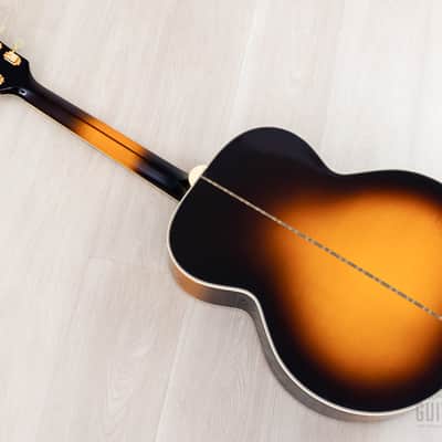 1992 Gibson J-200 Jumbo Acoustic Guitar Vintage Sunburst, Near-Mint w/ Case image 16