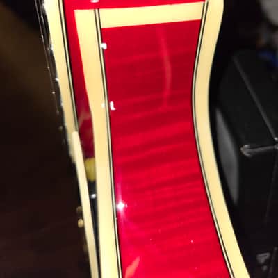 D'Angelico Excel EX-SS Semi-Hollow with Stairstep Tailpiece, Ebony Fretboard 2021 - Present - Trans Cherry image 11