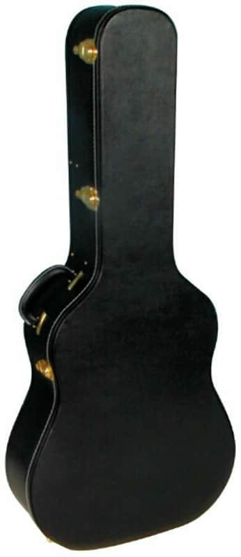 MBT Hardshell Wood Acoustic Guitar Case - Black Tolex Covering image 1