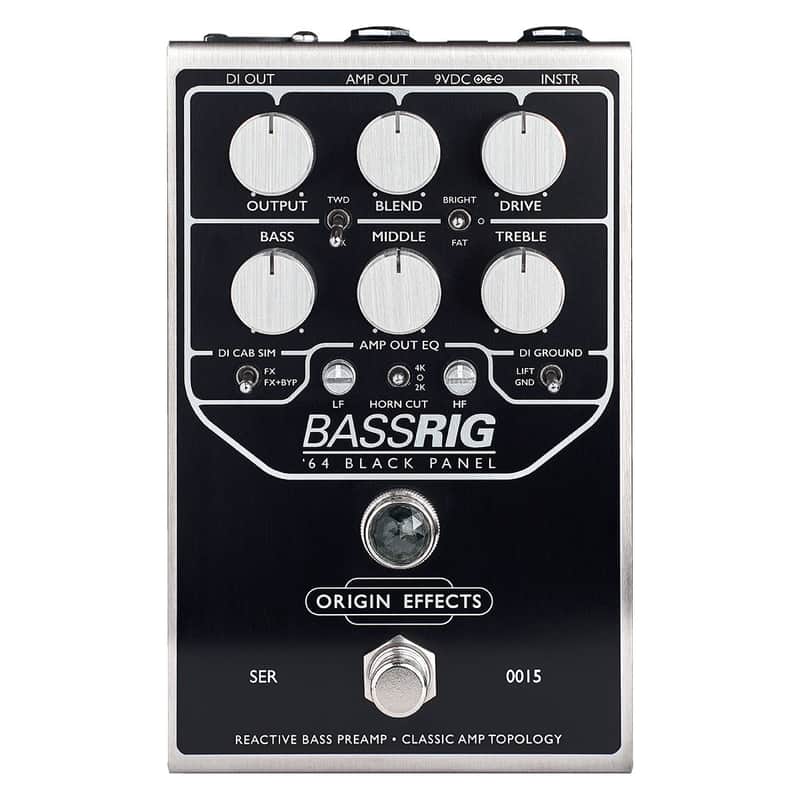 Origin Effects BassRIG ’64 Black Panel Bass Preamp & Overdrive OEX-0024-00 image 1