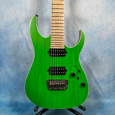 2020 Ibanez RGR5227MFX-TFG Prestige Transparent Fluorescent Green, MIJ image 2