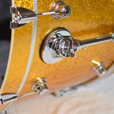 DW RAMMSTEIN Performance FP Gold Sparkle Shell Kit 3-piece image 7