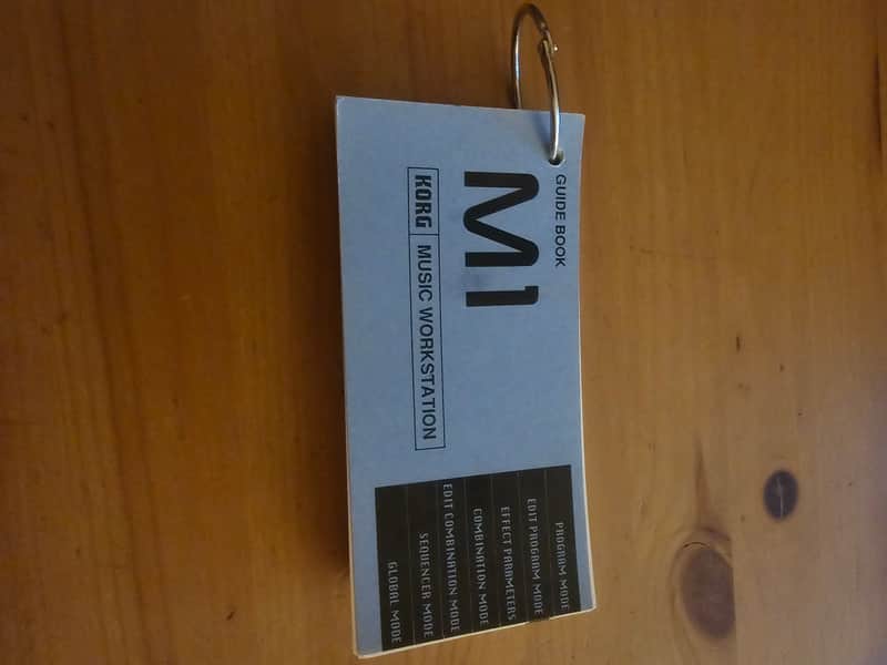 Korg M1 Accessories : Original Book Guide - Rare and Original - New image 1