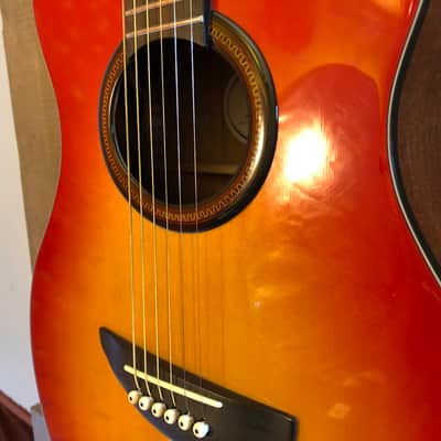 Yamaha APX-3 Thinline Acoustic Electric Guitar Cherry Sunburst image 8